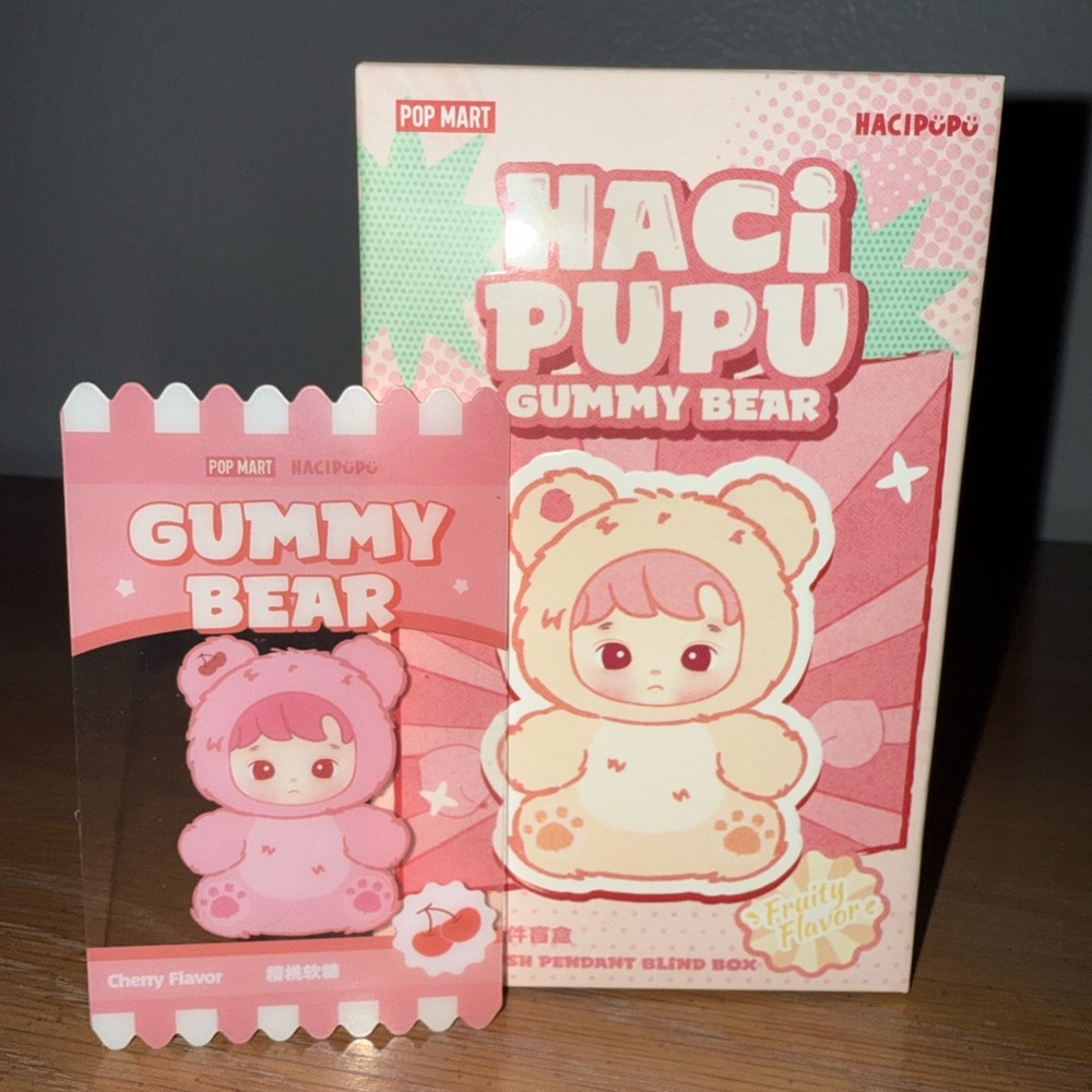 POP MART Hacipupu Gummy Bear Vinyl Plush Pendant (Cherry)